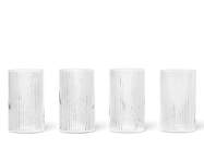 Sklenice Ripple Verrines set 4ks, clear