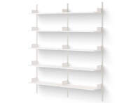 Policová sestava Library Shelf 1900, white/white