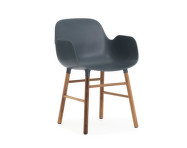 Židle Form s područkami Walnut, blue