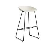 Barová stolička AAS 38 High Black Steel, melange cream