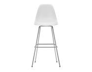 Barová židle Eames Plastic High, cotton white/chrome