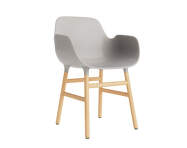 Židle Form s područkami Oak, warm grey