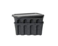Papírový úložný box Pulp Small set 2 ks, charcoal