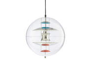 Závěsné svítidlo VP Globe Ø28, chrome/red/blue