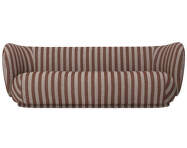 Sofa Rico 3, Louisiana sand / chocolate