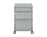 Zásuvkový kontejner na kolečkách USM Haller M63, light grey