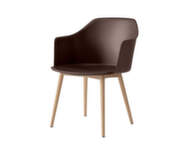 Židle Rely HW76 s područkami, oak / burnt umber