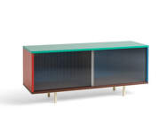 Komoda Colour M Floor w. Glass Doors, multi