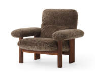 Křeslo Brasilia Lounge Chair, Sheepskin root/walnut