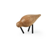 Dřevěný ptáček Shorebird Small, oak / black