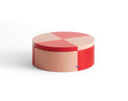 Plechová dóza Tin Container Round, red and soft pink