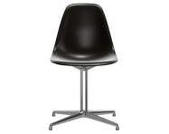 Židle Eames DSL, deep black/polished aluminum