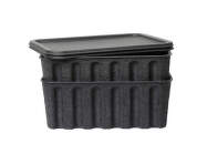 Papírový úložný box Pulp Large set 2 ks, charcoal