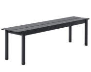 Lavice Linear Steel Bench 170 cm, black