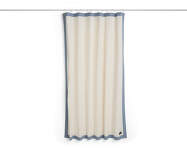 Sprchový závěs Outline, cream and blue