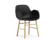 Židle Form s područkami Oak, Ultra Leather