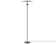 Stojací lampa Reflection, black lacquered aluminium