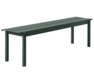 Lavice Linear Steel Bench 170 cm, dark green