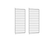 Nástěnný panel String Wall 75 x 30, 2 ks, dark brown