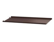 Police String Metal Shelf Low Edge 78 x 30, dark brown