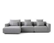 Pohovka Develius 3místná s Chaise Longue