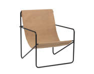 Křeslo Desert Lounge Chair, black / solid cashmere