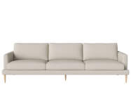 Pohovka Veneda 4místná, white pigmented oiled oak/Ascot beige