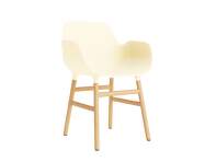 Židle Form s područkami Oak, cream
