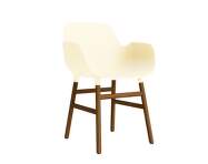 Židle Form s područkami Walnut, cream