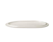 Servírovací talíř Edge Serving Plate Ecru Stoneware, 21x30 cm