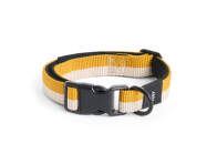Obojek pro psa Dogs Collar Flat S/M, off-white/ochre