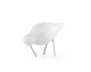 Dřevěný ptáček Shorebird Small, white / white