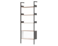 Policová sestava Rombe IF3 se skříňkou, anthracite/lacquered walnut