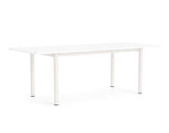 Stůl Annex Overhang 220x90, cream white/white laminate