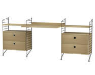 Policová sestava String Workspace C, oak/black