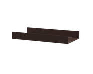 Police String Metal Shelf High Edge 58 x 30, dark brown