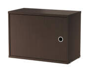 Komoda String Cabinet with swing door, dark oak