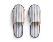 Pantofle Waffle Slippers, stripe dusty blue