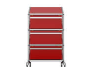 Zásuvkový kontejner na kolečkách USM Haller M26, ruby red