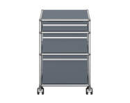 Zásuvkový kontejner na kolečkách USM Haller M63, mid-grey