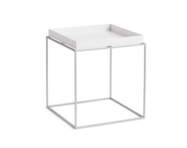 Stolek Tray Table 40x40, white / silicone coated steel