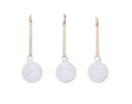 Vánoční baňky Flurry S set 3ks, white