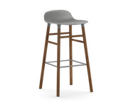 Barová židle Form 75 cm Walnut, grey