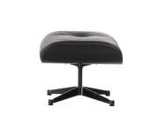 Ottoman Eames Lounge, chestnut black / leather premium F66 nero