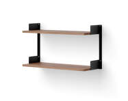 Policová sestava Wall Shelf 450, walnut/black