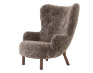 Křeslo Petra VB3, walnut / sheepskin Sahara