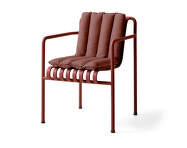 Prošívaný podsedák Palissade Dining Armchair Soft Quilted Cushion, iron red