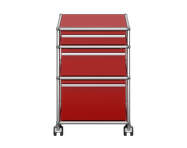 Zásuvkový kontejner na kolečkách USM Haller M63, ruby red