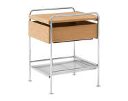 Odkládací stolek Alima NDS3, chrome / oak