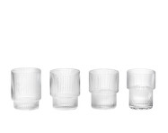 Sklenice Ripple set 4ks, clear